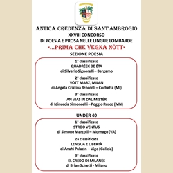 VINCITORI poesia 2025