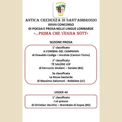 VINCITORI prosa 2025